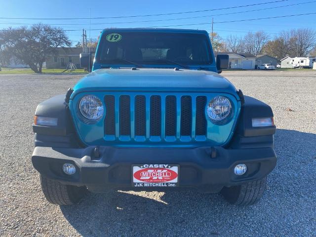 Used 2019 Jeep Wrangler Unlimited Sport S with VIN 1C4HJXDGXKW607829 for sale in Casey, IL