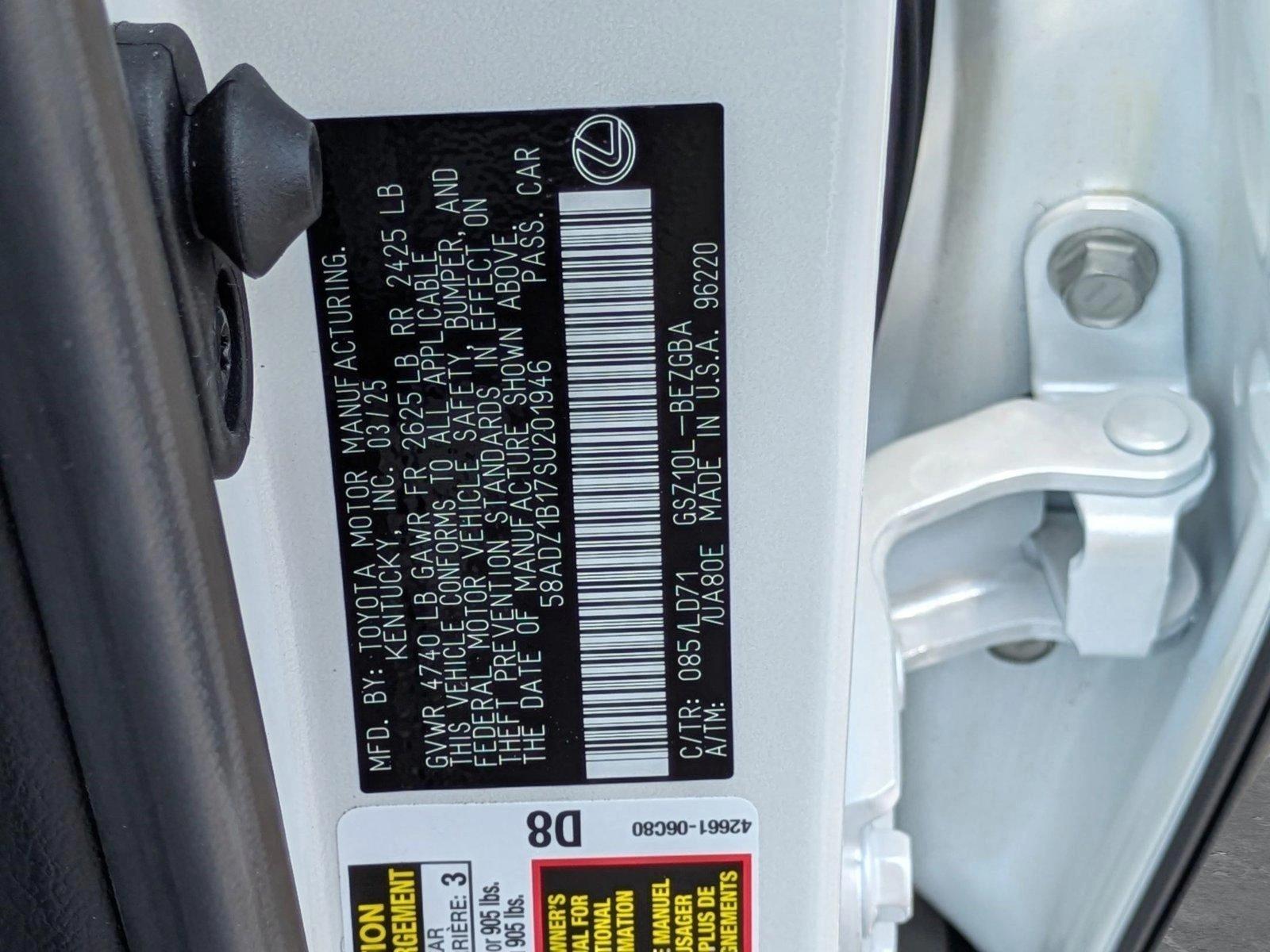 2025 Lexus ES 350 Vehicle Photo in Clearwater, FL 33761