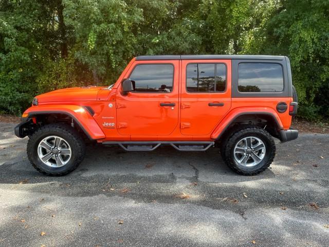 Used 2019 Jeep Wrangler Unlimited Sahara with VIN 1C4HJXEGXKW657872 for sale in Moultrie, GA