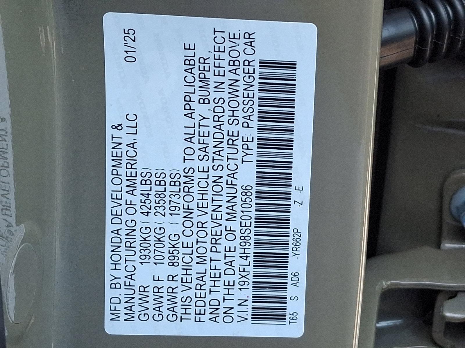 2025 Honda Civic Hatchback Hybrid Vehicle Photo in Harrisburg, PA 17111