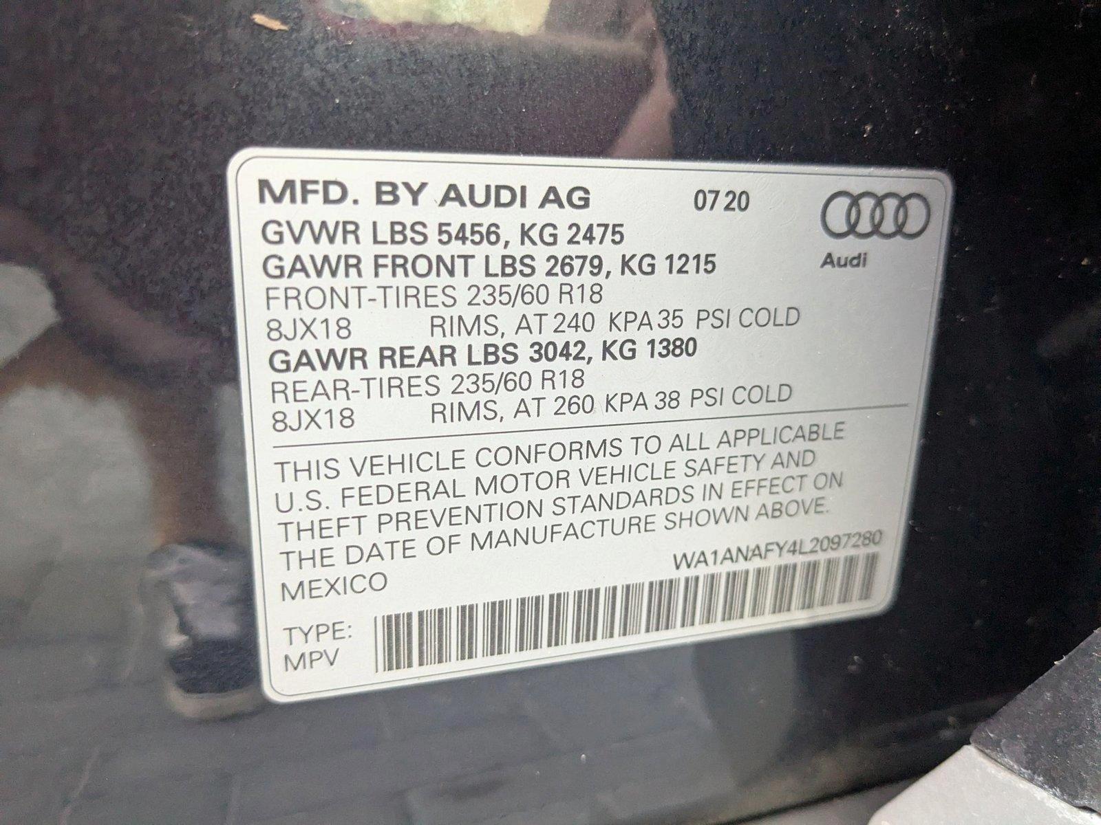 2020 Audi Q5 Vehicle Photo in Pompano Beach, FL 33064