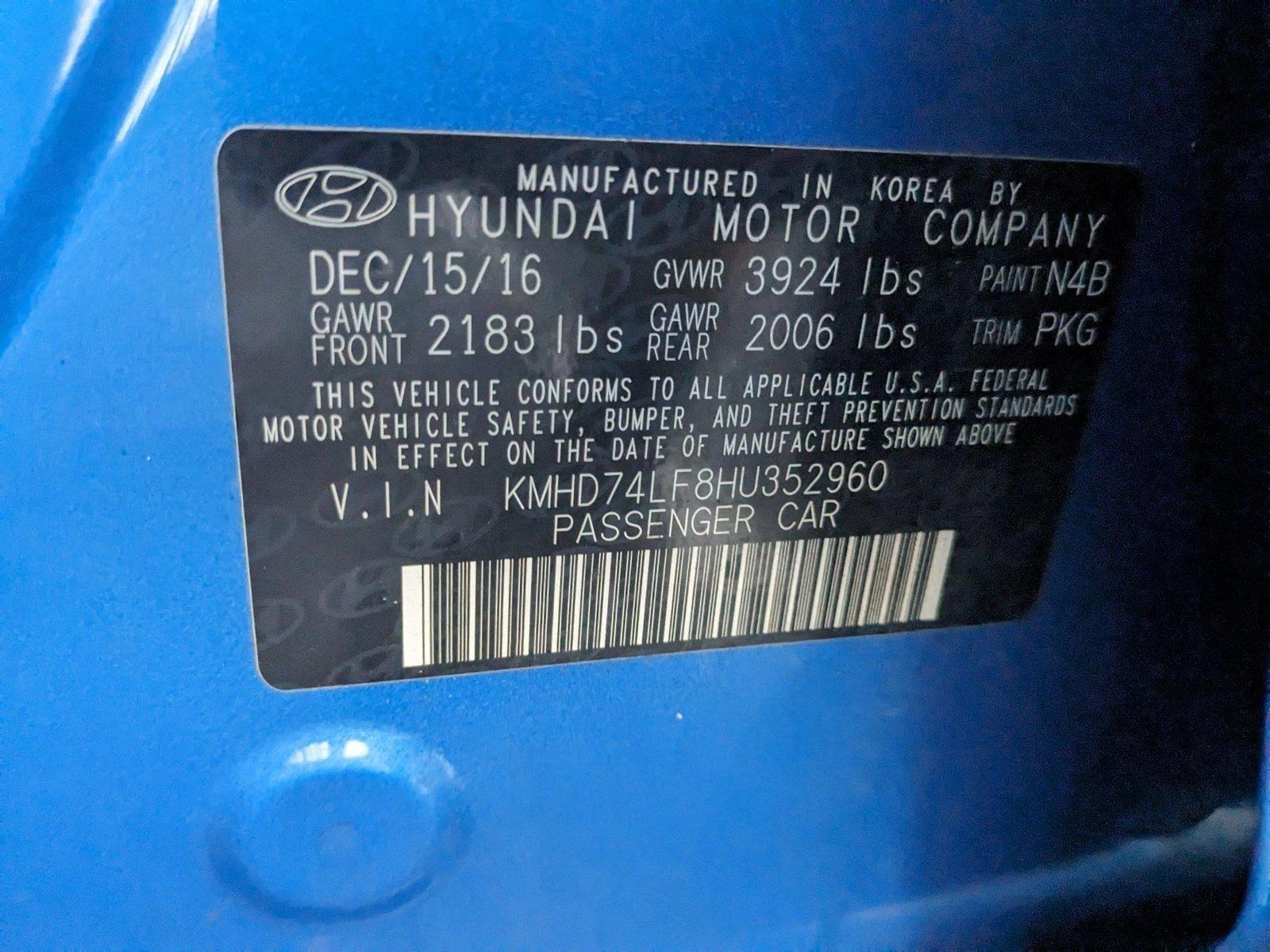 2017 Hyundai ELANTRA Vehicle Photo in Sanford, FL 32771