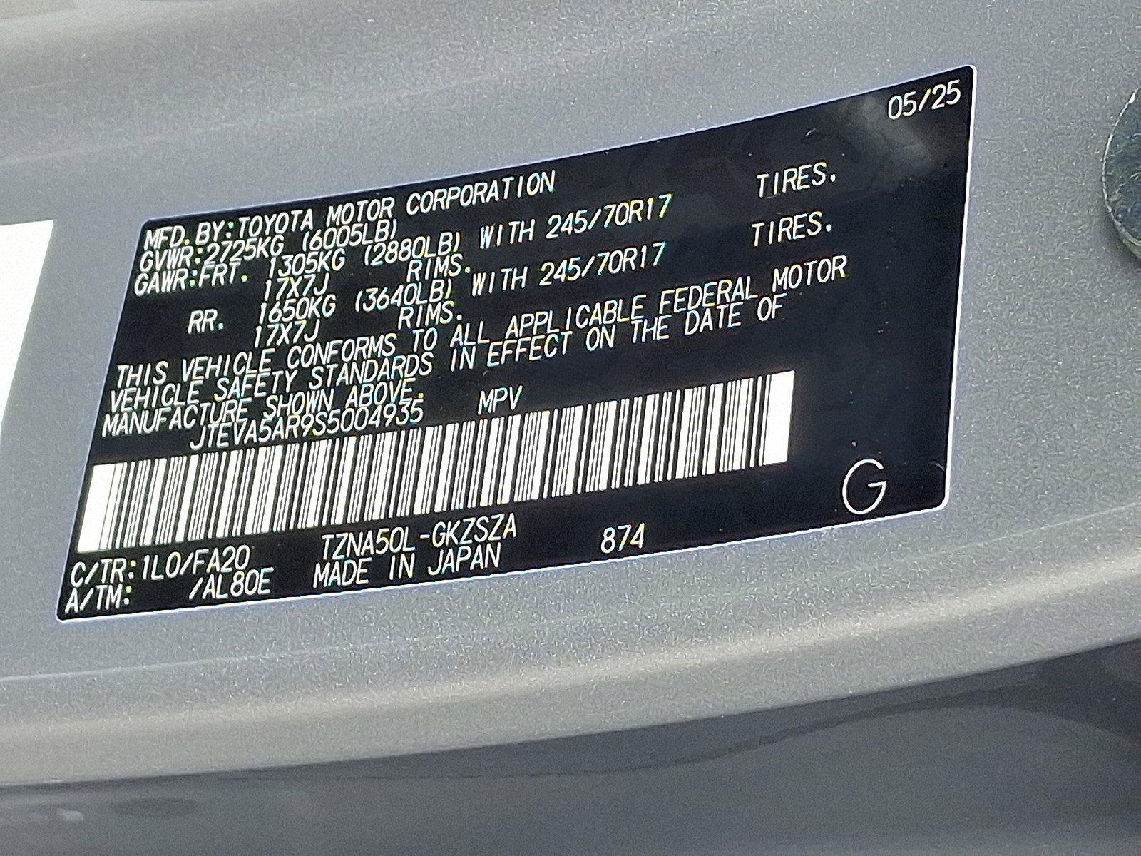 2025 Toyota 4Runner Vehicle Photo in Harrisburg, PA 17111