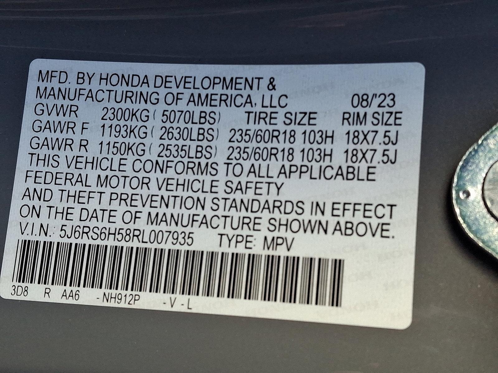 2024 Honda CR-V Hybrid Vehicle Photo in BETHLEHEM, PA 18017