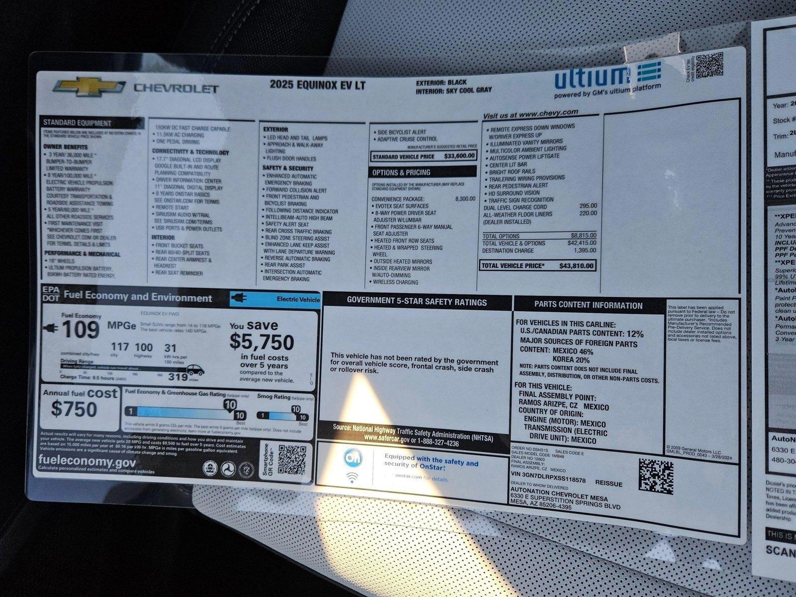 2025 Chevrolet Equinox EV Vehicle Photo in MESA, AZ 85206-4395