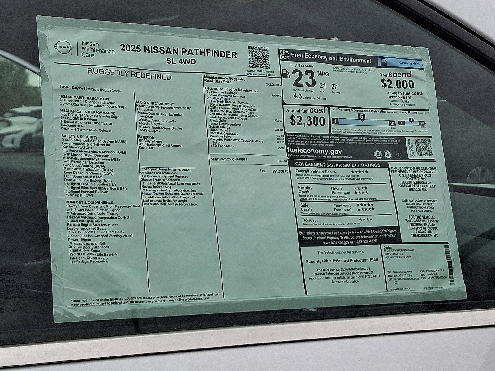 2025 Nissan Pathfinder Vehicle Photo in Mechanicsburg, PA 17050-2306