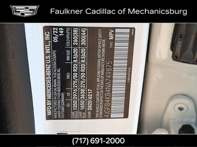 2022 Mercedes-Benz GLE Vehicle Photo in MECHANICSBURG, PA 17050-1707