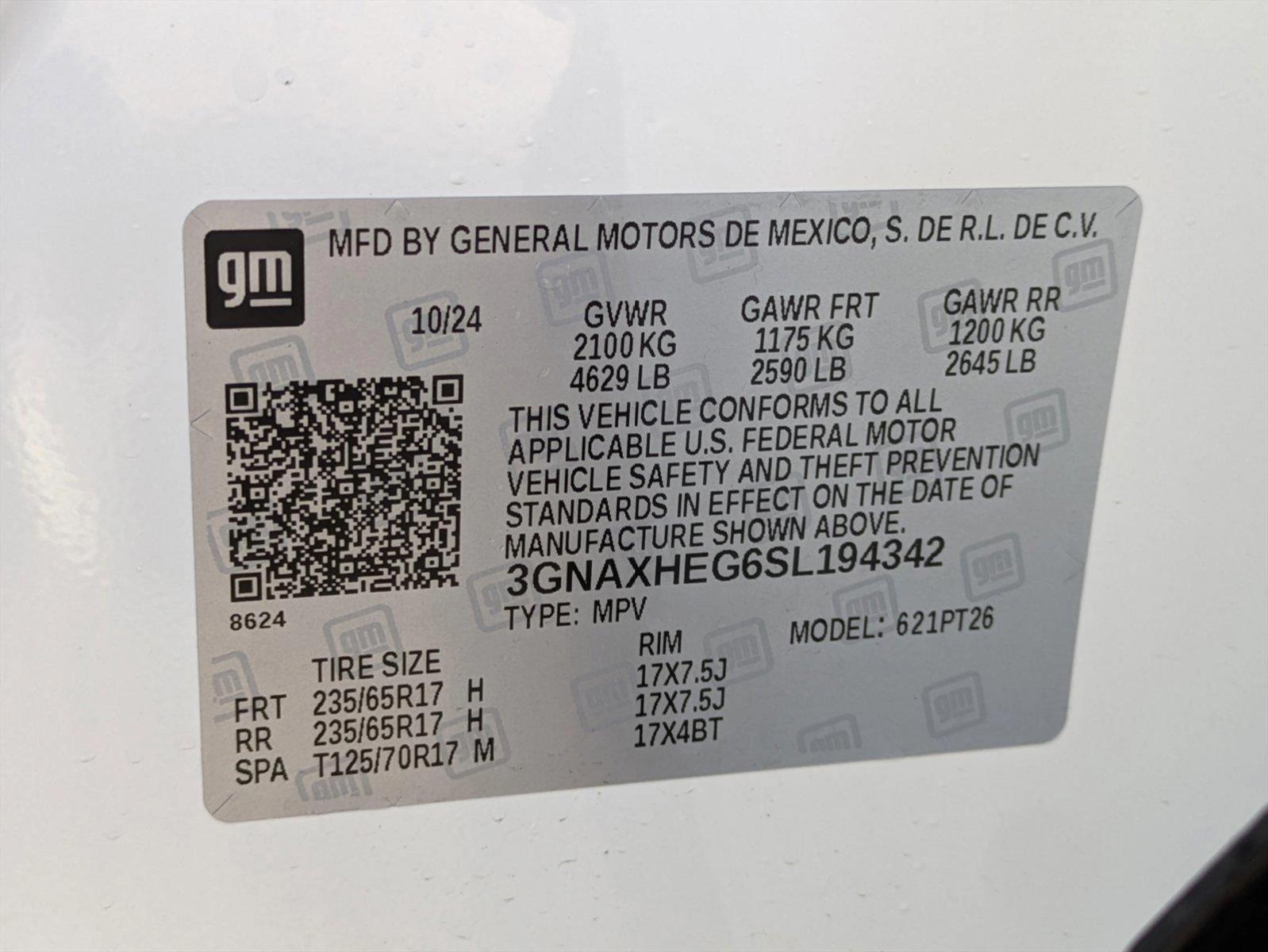 2025 Chevrolet Equinox Vehicle Photo in ORLANDO, FL 32812-3021