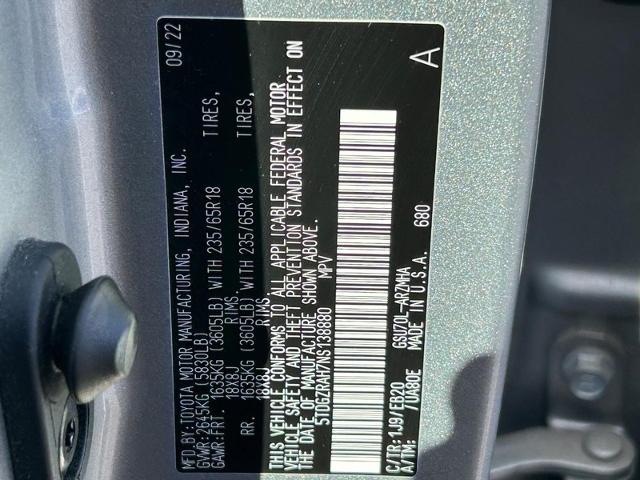 2022 Toyota Highlander Vehicle Photo in MIDDLETON, WI 53562-1492