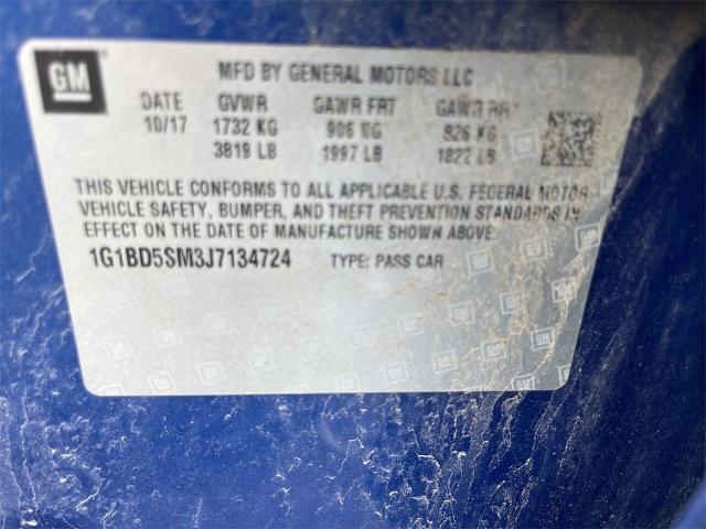 2018 Chevrolet Cruze Vehicle Photo in TULLY, NY 13159-3159