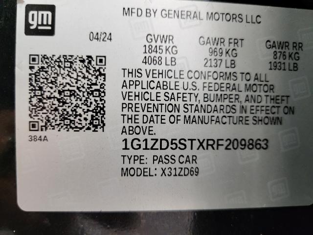 2024 Chevrolet Malibu Vehicle Photo in OSHKOSH, WI 54904-7811