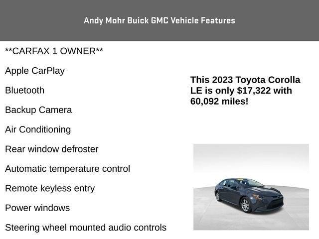 2023 Toyota Corolla Vehicle Photo in Fishers, IN 46038