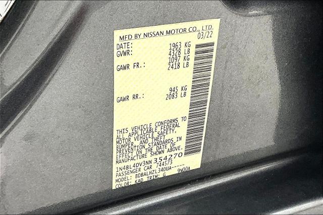 2022 Nissan Altima Vehicle Photo in Grapevine, TX 76051