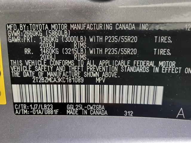 2019 Lexus RX Vehicle Photo in NEENAH, WI 54956-2243