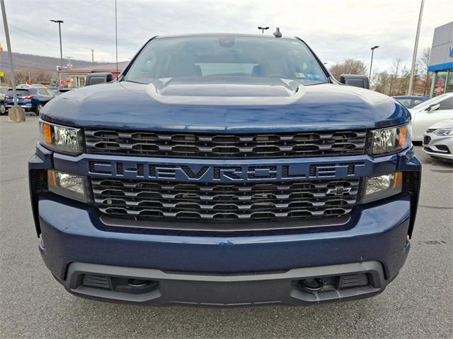 Certified 2022 Chevrolet Silverado 1500 Limited Custom with VIN 3GCPYBEK9NG107399 for sale in Wind Gap, PA