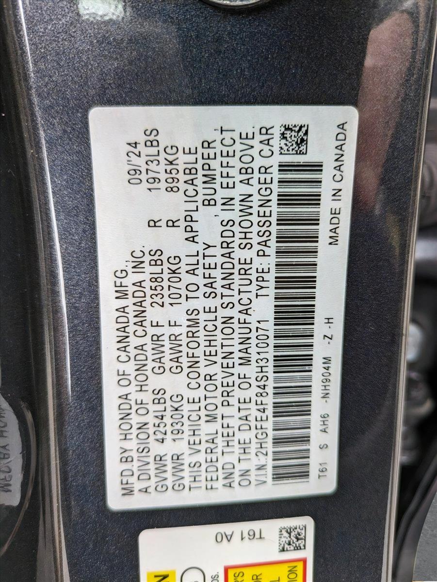 2025 Honda Civic Sedan Hybrid Vehicle Photo in Sanford, FL 32771