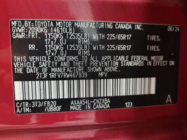 2024 Toyota RAV4 Vehicle Photo in Oshkosh, WI 54901