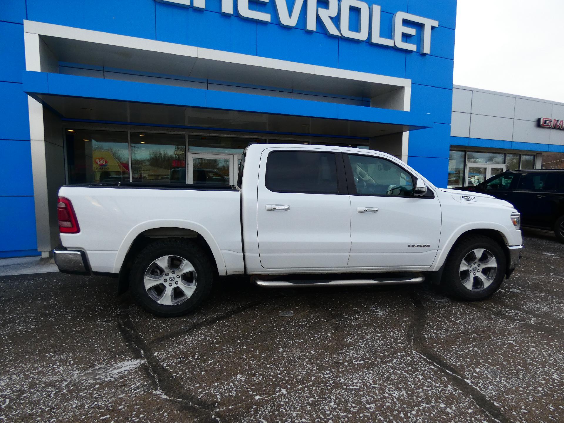 Used 2020 RAM Ram 1500 Pickup Laramie with VIN 1C6SRFJT3LN212187 for sale in Jamestown, ND