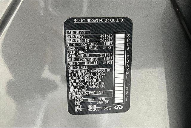 2022 INFINITI QX50 Vehicle Photo in Grapevine, TX 76051