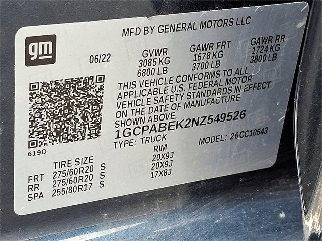 2022 Chevrolet Silverado 1500 Vehicle Photo in LANCASTER, PA 17601-0000