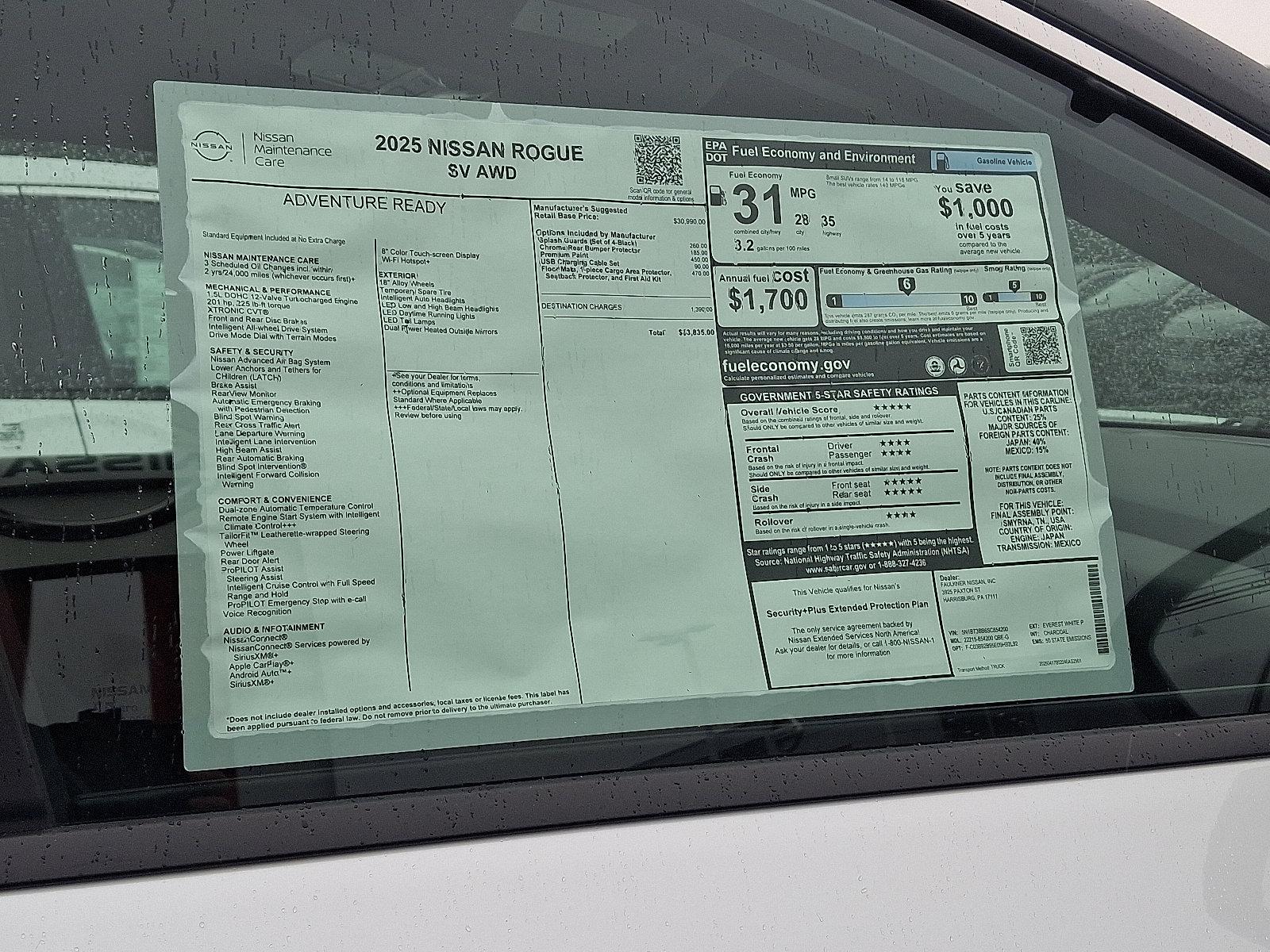 2025 Nissan Rogue Vehicle Photo in Harrisburg, PA 17111-1033