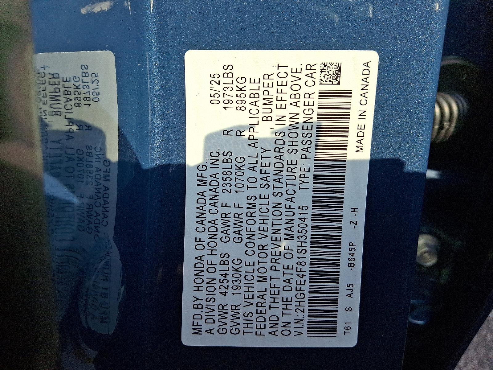 2025 Honda Civic Sedan Hybrid Vehicle Photo in Harrisburg, PA 17111