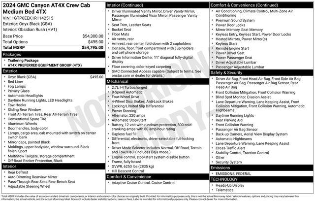 2024 GMC Canyon Vehicle Photo in DANBURY, CT 06810-5034