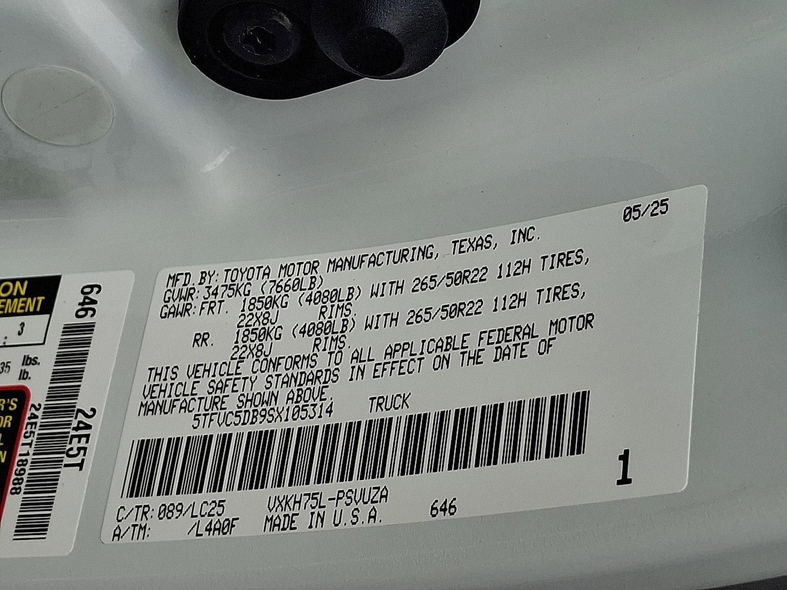 2025 Toyota Tundra 4WD Vehicle Photo in Harrisburg, PA 17111