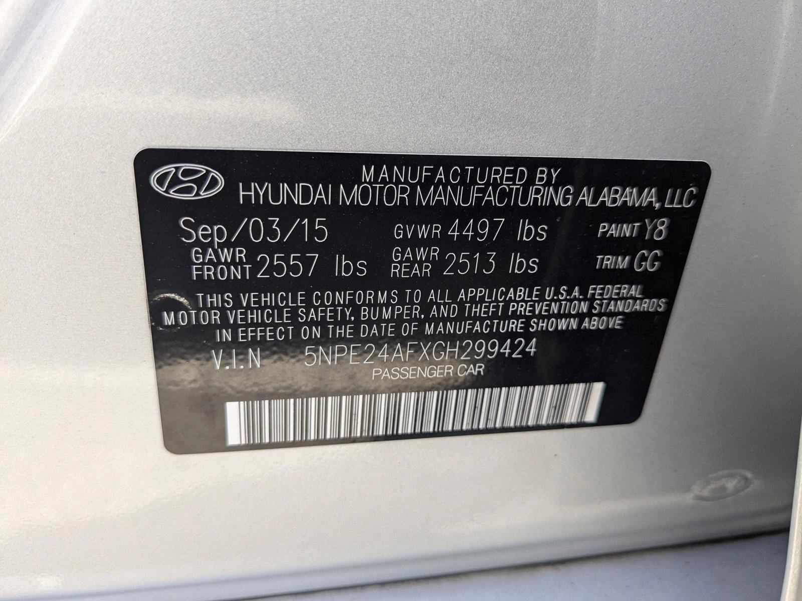 2016 Hyundai Sonata Vehicle Photo in MIAMI, FL 33134-2699