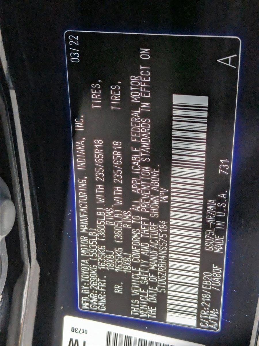 2022 Toyota Highlander Vehicle Photo in Spokane Valley, WA 99212