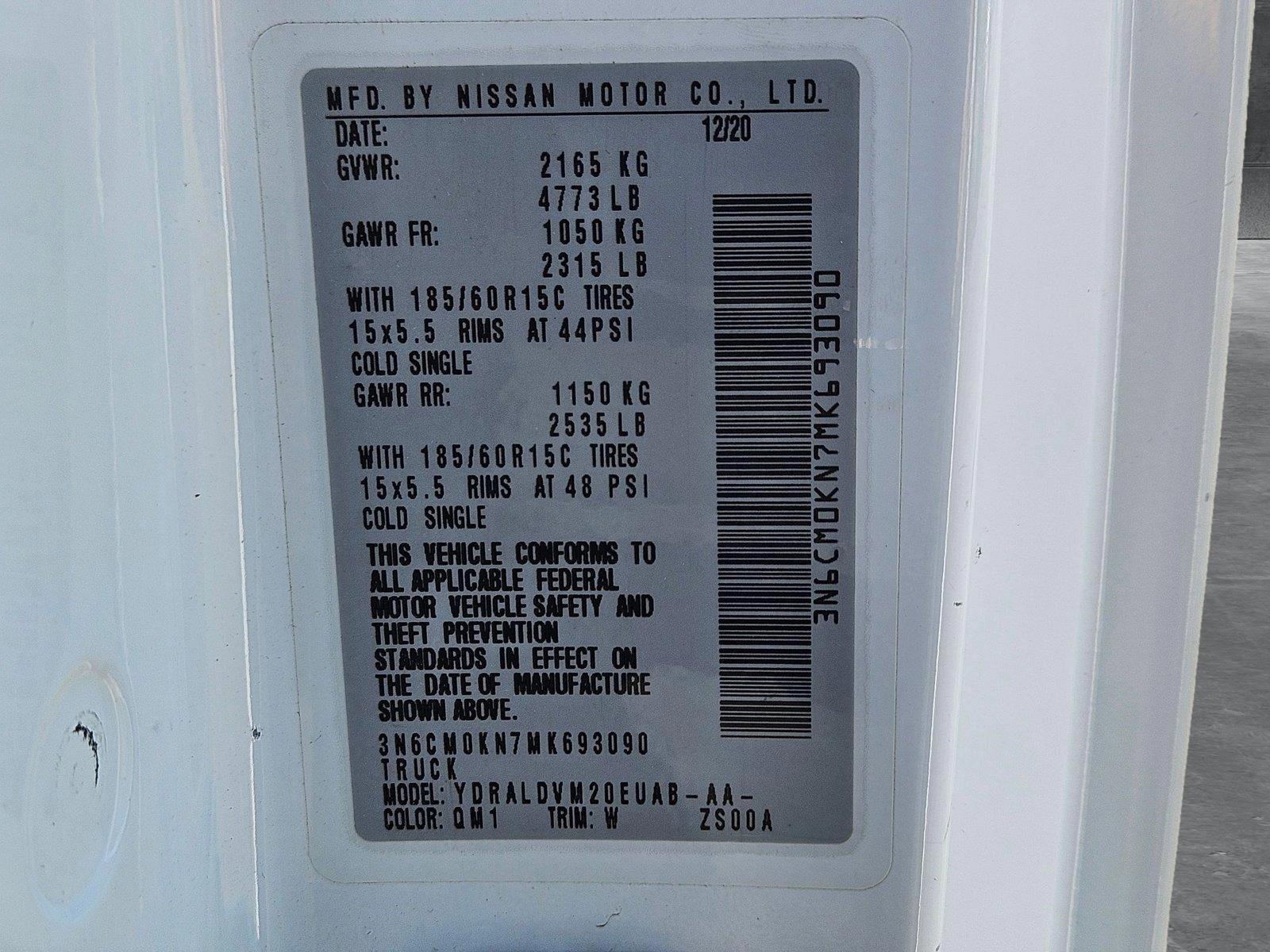 2021 Nissan NV200 Compact Cargo Vehicle Photo in ORLANDO, FL 32812-3021