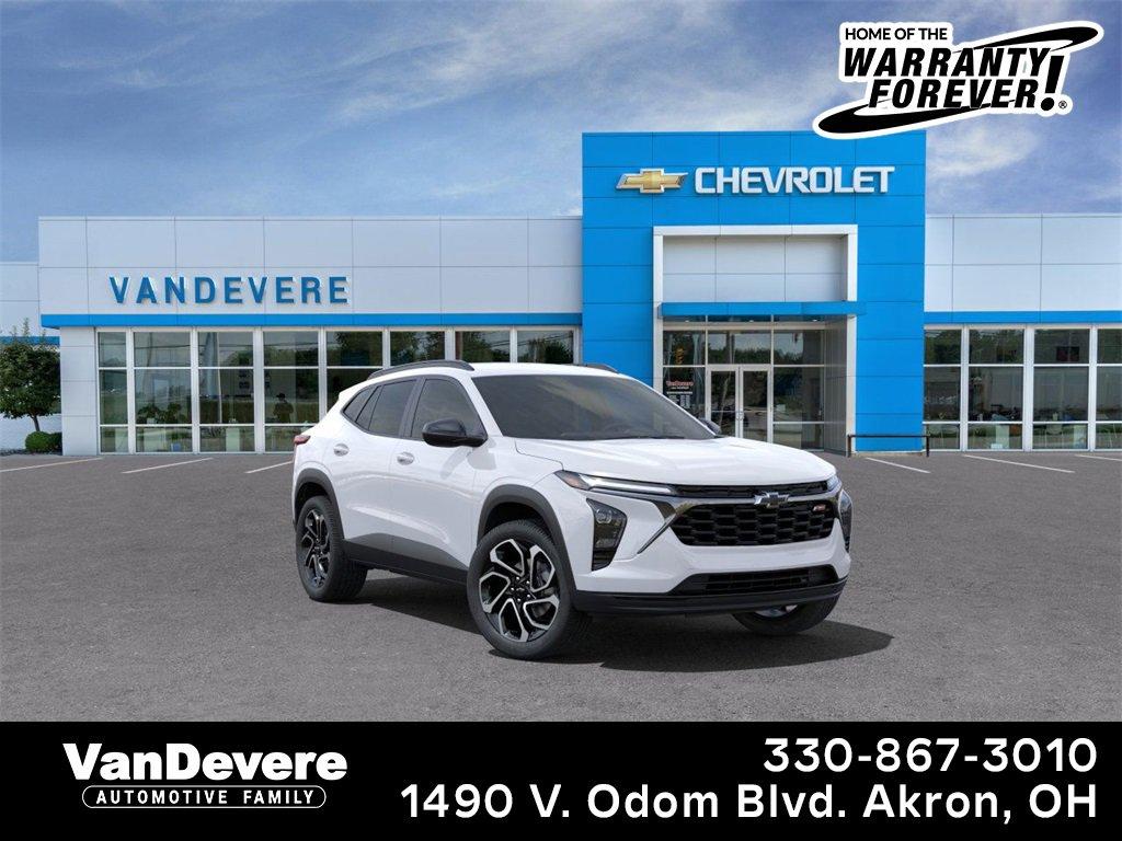 new 2025 White Chevrolet Trax For Sale in AKRON VanDevere Chevrolet