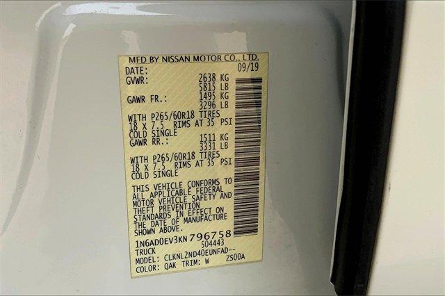 2019 Nissan Frontier Vehicle Photo in TOPEKA, KS 66609-0000