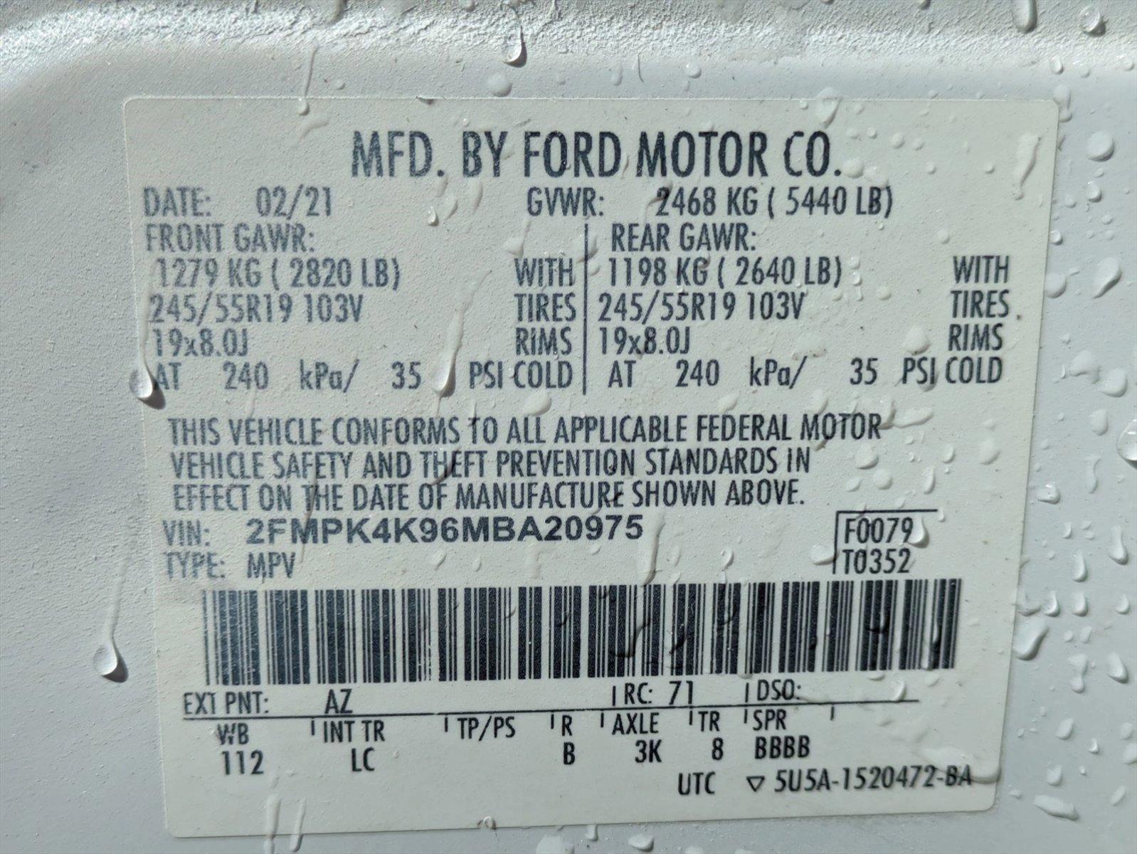 2021 Ford Edge Vehicle Photo in GREENACRES, FL 33463-3207