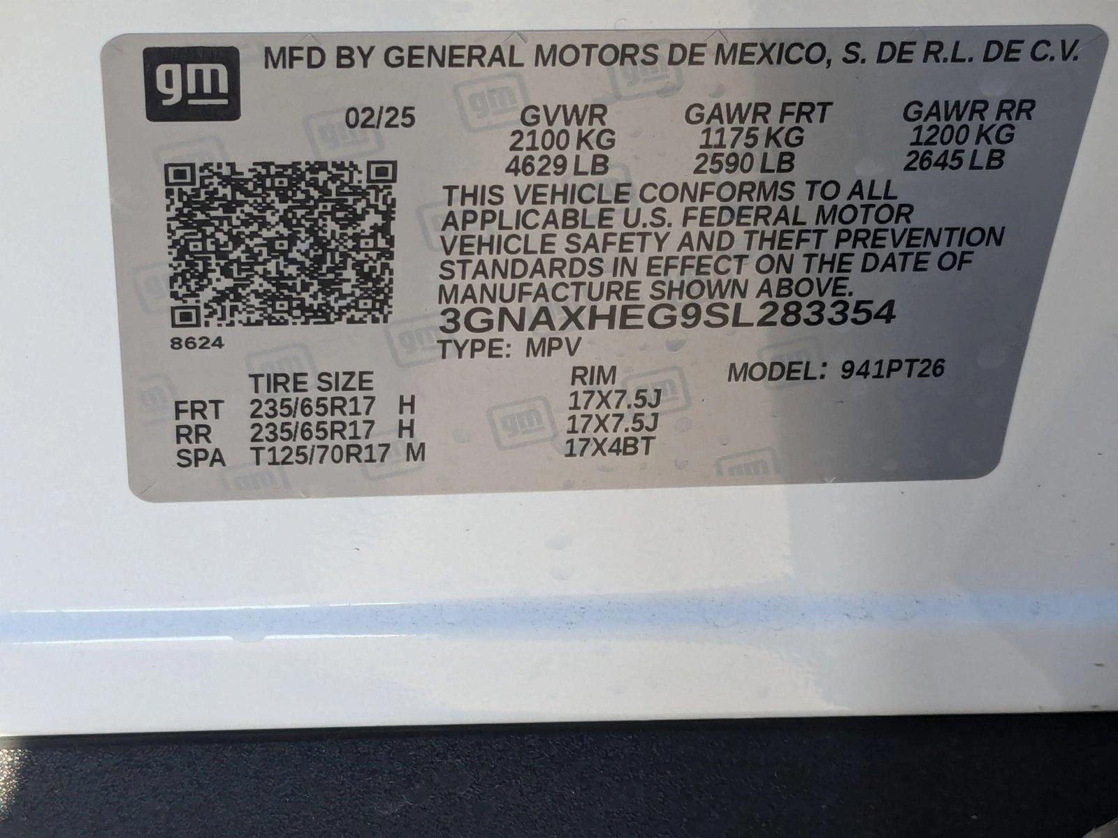 2025 Chevrolet Equinox Vehicle Photo in MIAMI, FL 33134-2699