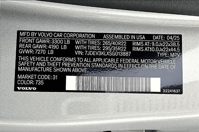 2025 Volvo EX90 Vehicle Photo in Grapevine, TX 76051