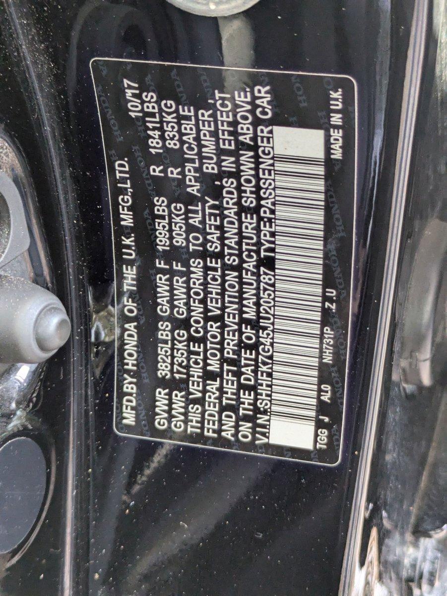 2018 Honda Civic Hatchback Vehicle Photo in Tampa, FL 33614