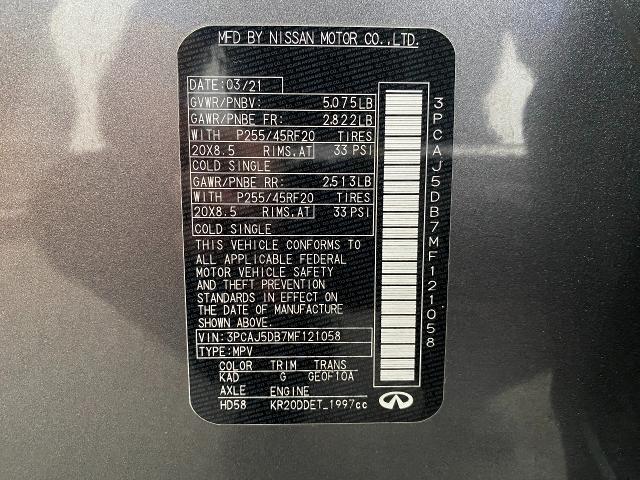 2021 INFINITI QX50 Vehicle Photo in Appleton, WI 54913