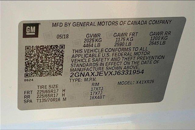 2018 Chevrolet Equinox Vehicle Photo in TOPEKA, KS 66609-0000