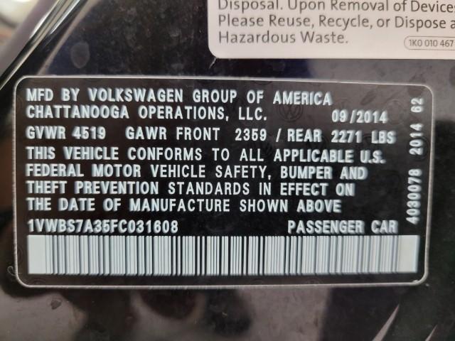 2015 Volkswagen Passat Vehicle Photo in Oshkosh, WI 54904