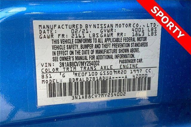 2021 Nissan Sentra Vehicle Photo in TOPEKA, KS 66609-0000