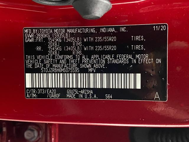 2021 Toyota Highlander Vehicle Photo in OSHKOSH, WI 54904-7811