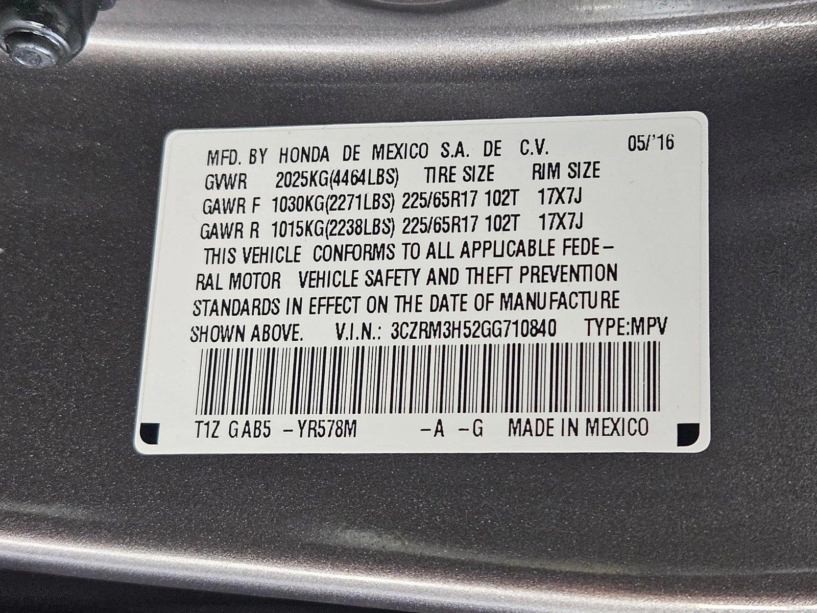 2016 Honda CR-V Vehicle Photo in Henderson, NV 89014