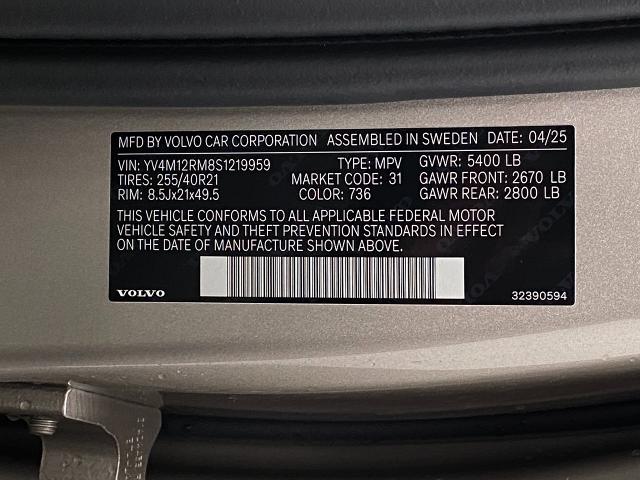 2025 Volvo XC60 Vehicle Photo in Appleton, WI 54913