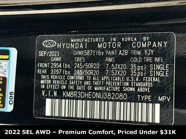 2022 Hyundai Palisade Vehicle Photo in EVERETT, WA 98203-5662