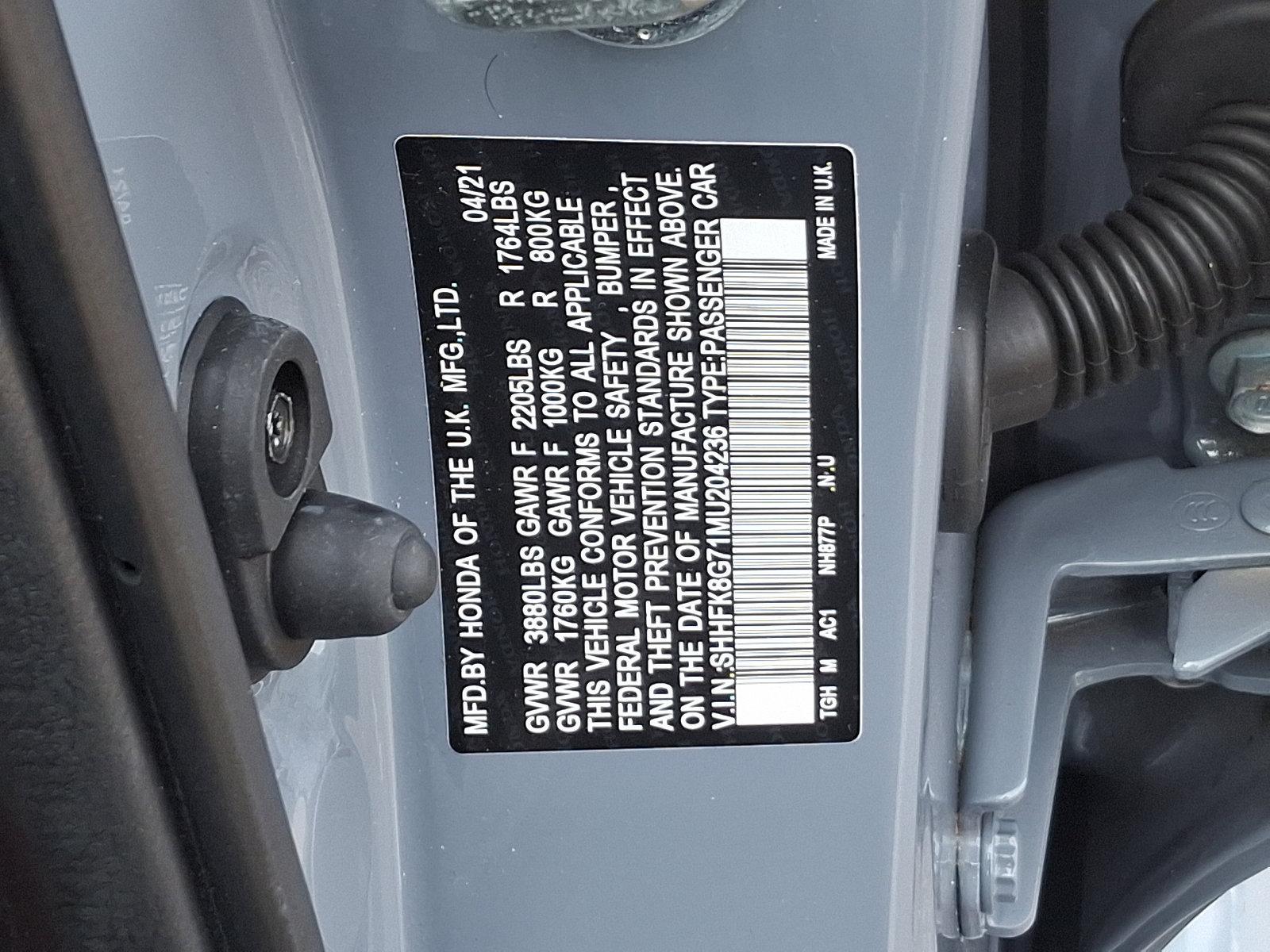 2021 Honda Civic Type R Vehicle Photo in Trevose, PA 19053