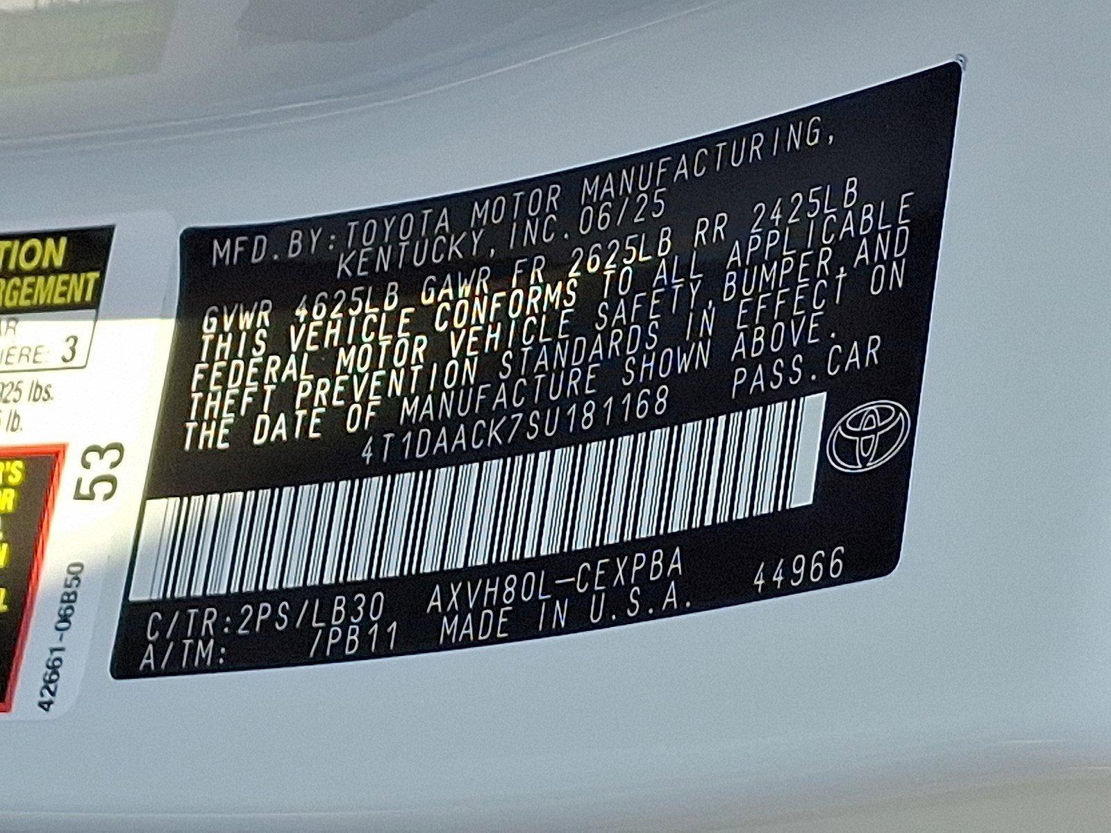2025 Toyota Camry Vehicle Photo in Harrisburg, PA 17111