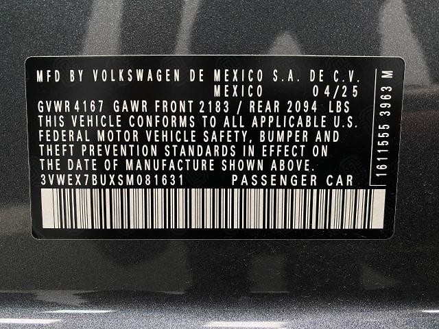 2025 Volkswagen Jetta Vehicle Photo in Appleton, WI 54913