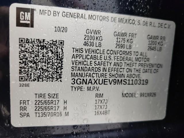 2021 Chevrolet Equinox Vehicle Photo in Oshkosh, WI 54904