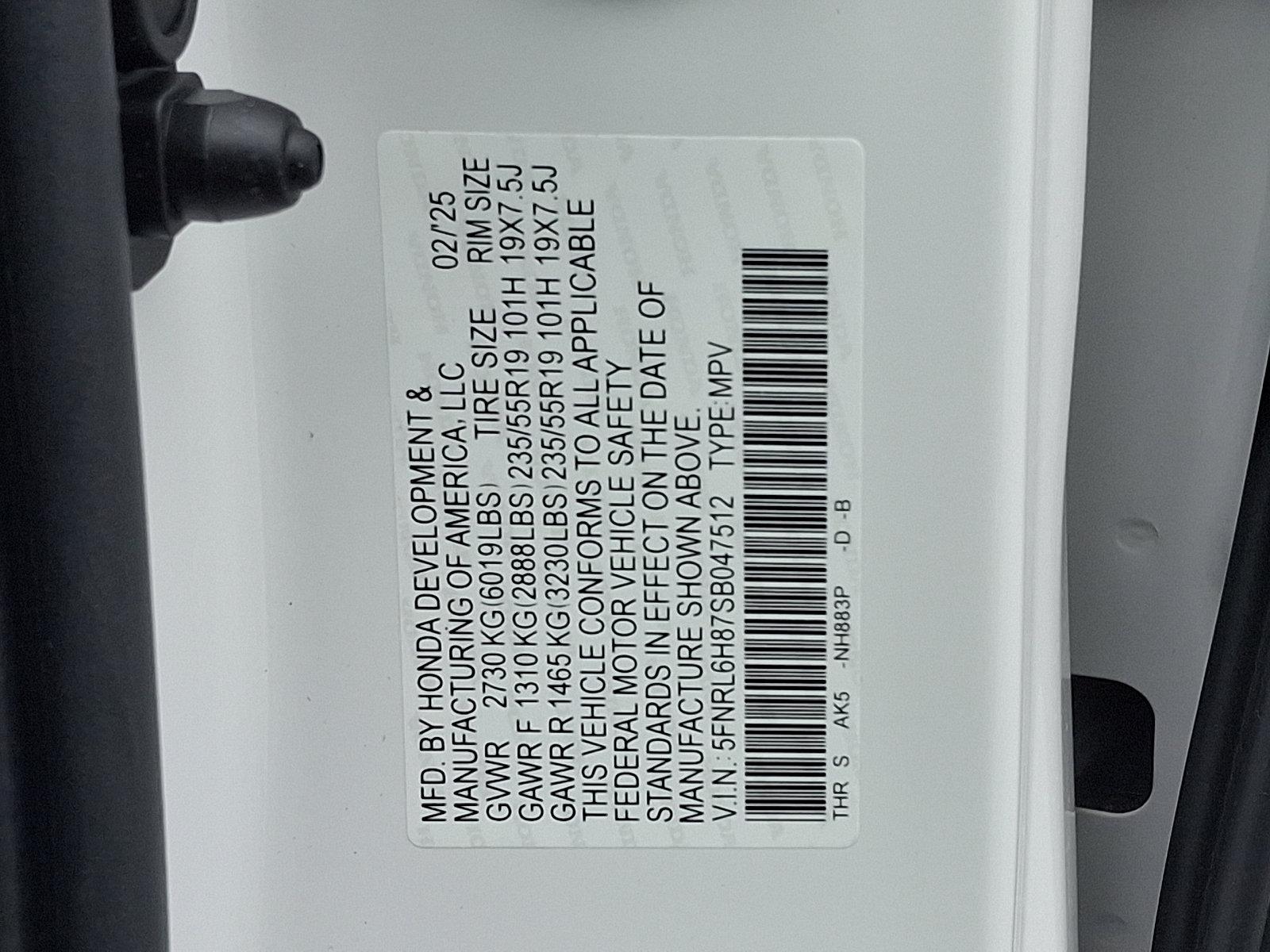 2025 Honda Odyssey Vehicle Photo in Harrisburg, PA 17111
